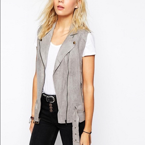 House of Harlow 1960 Stevie Faux Suede Vest - - Picture 5 of 6